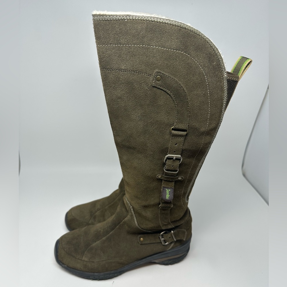 Jambu Sport Knee-Hight Green Suede Waterproof Women's 9.5M